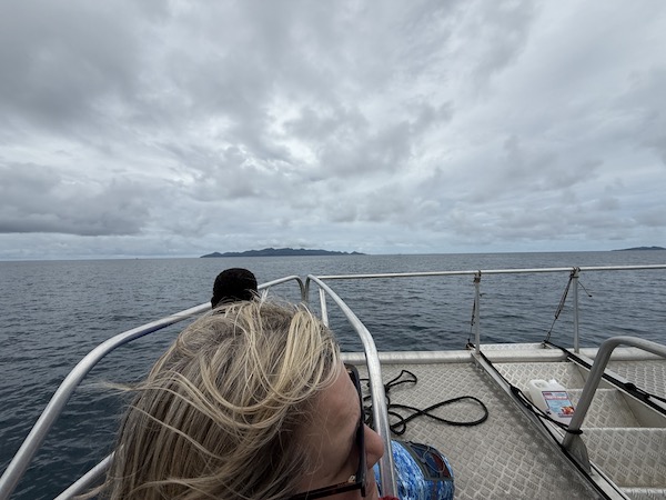 The boat crossing to Beqa Island