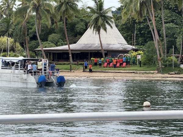 Arriving at Beqa Lagoon