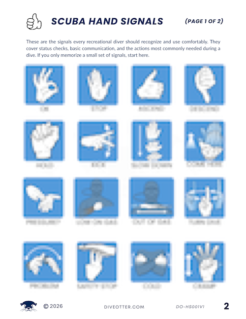 Hand Signal Reference - Page 1