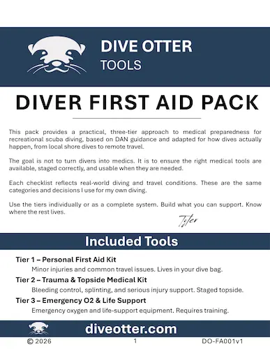 Diver First Aid Pack cover page