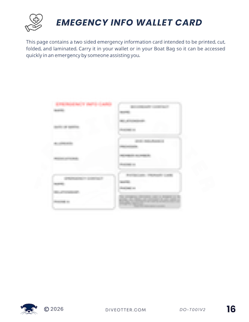 Emergency Info Wallet Card