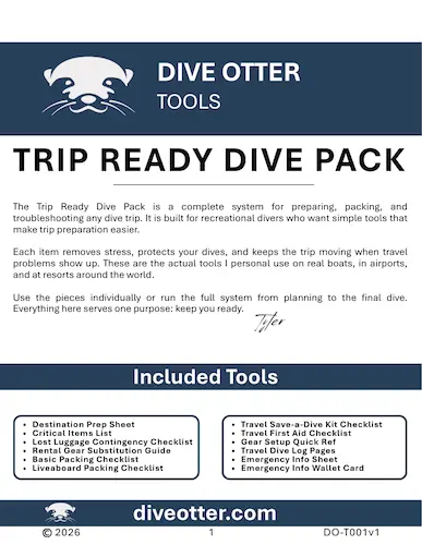 Trip Ready Dive Pack cover page