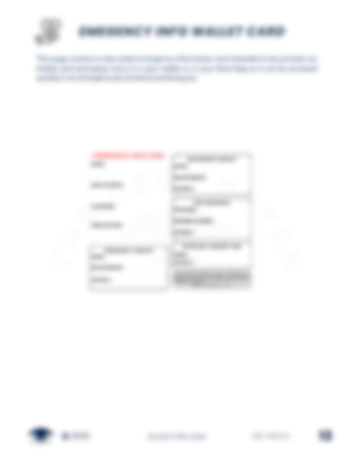 Emergency Info Wallet Card